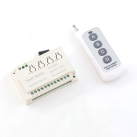 Fooles FLS779 4 canaux 10A Télécommande Récepteur Commutateur Multifonctionnel 30m-200m RF 433MHz ON/OFF Inverseur Sans Fil Commutateur