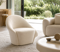 Fauteuil simple moderne italien, fauteuil de salon, chaise de salon