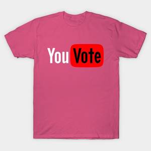 T-shirt de parodie avec logo imprimé, impression par transfert thermique par sublimation pour <span class=keywords><strong>les</strong></span> élections présidentielles, jour de l'élection, logo <span class=keywords><strong>YouTube</strong></span> - Product Image 1