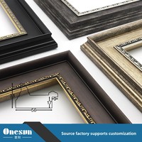 Marco de Espejo Decorativo Tridimensional Clásico Europeo Vintage con Franja Exterior para Exhibición en Mesa PS