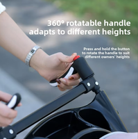 Poussette pour animaux de compagnie OEM détachable 3-en-1, pliable, avec panier amovible, poussette de luxe pour chats et chiens de petite et moyenne taille
