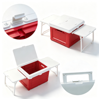 Boîte de rangement pliable imperméable pour le camping et les voyages - Organisateur de coffre de voiture, en plastique, design pliable