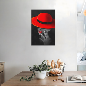 Donne nere pittura murale su tela <span class=keywords><strong>ritratto</strong></span> africano con cappello stampe macchine per pittura a olio su tela - Product Image 6