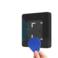Tarjeta de Control de Acceso RFID de Largo Alcance Legible, 13.56MHz, Plástico ABS, Comunicación USB, Lector RFID HF/UHF, Tarjetas ISO14443A