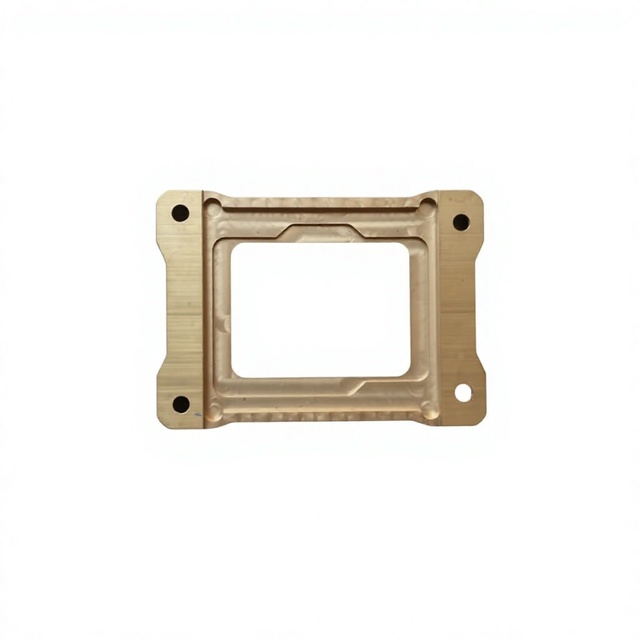 Custom CNC Machined Brass CPU Retention Bracket