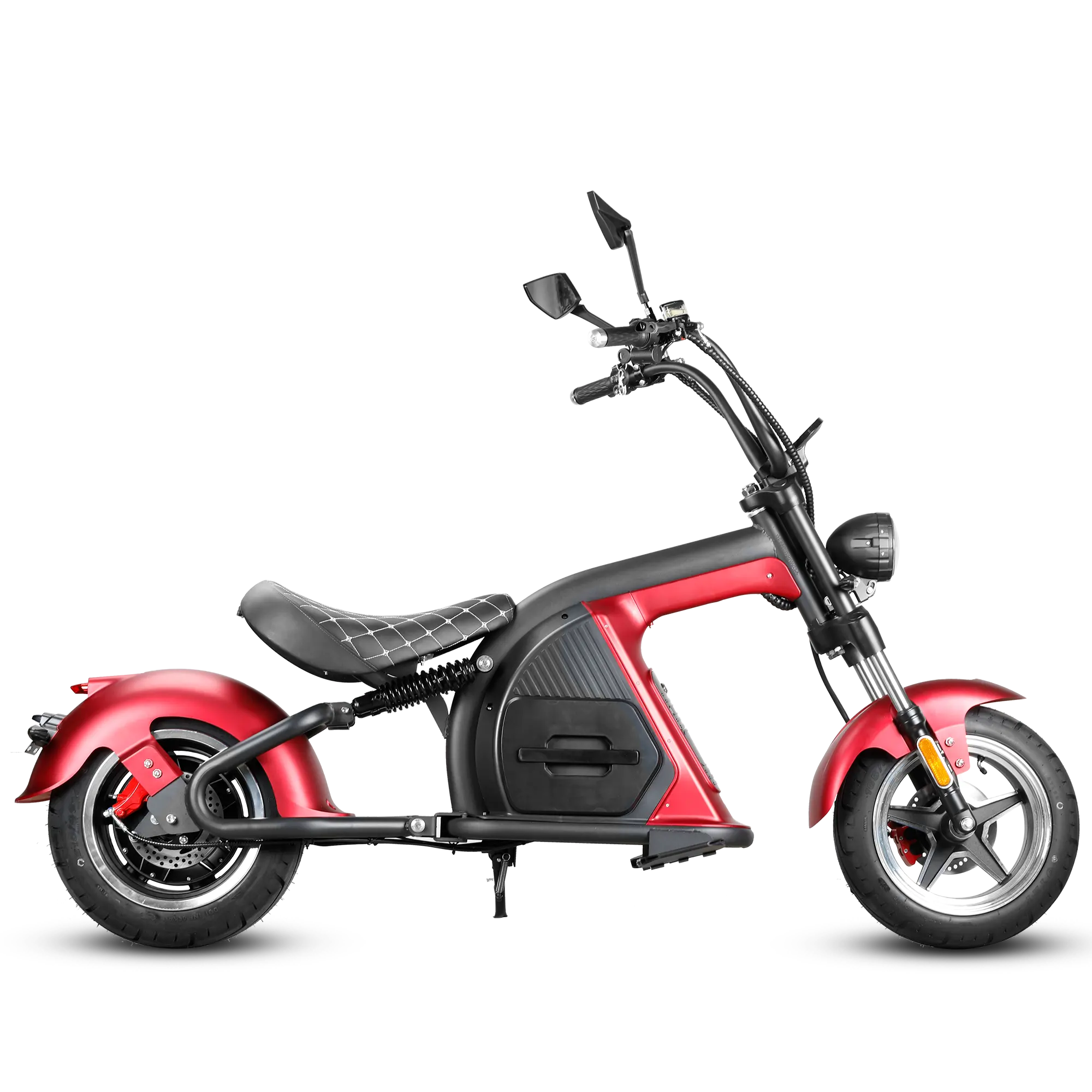 UNIEBIKE DOT Approved M8 Electric Motorcycle for Adults 37MPH 2000W Motor 60V 30Ah Lithium Battery Chopper Electric Scooter