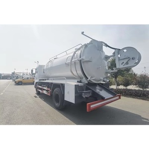 Camion de nettoyage des eaux usées diesel Dongfeng personnalisé 4x2, camion-citerne à vide à vendre - Product Image 4