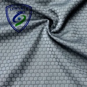 stock coolmax material sports garment accessories knit polyester wick absorb quick dry honeycomb jacquard fabric