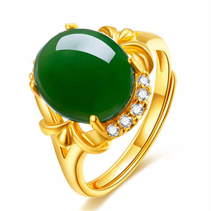This <b>jade</b> men's <b>ring</b> with rich ethnic elements suits cultural festivals blending tradition and masculine charm perfectly - Product Image 1