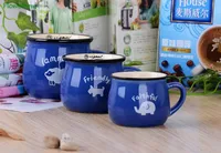Tasse à café en céramique thé Vintage créatif gros ventre Original émail lait petit déjeuner tasse couleur glaçure tasses café café thé