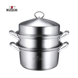 Zhenneng superventas 26cm doble fondo <span class=keywords><strong>3</strong></span> capas de acero inoxidable utensilios de cocina multifunción al por mayor vapor y olla de cocina - Product Image 4
