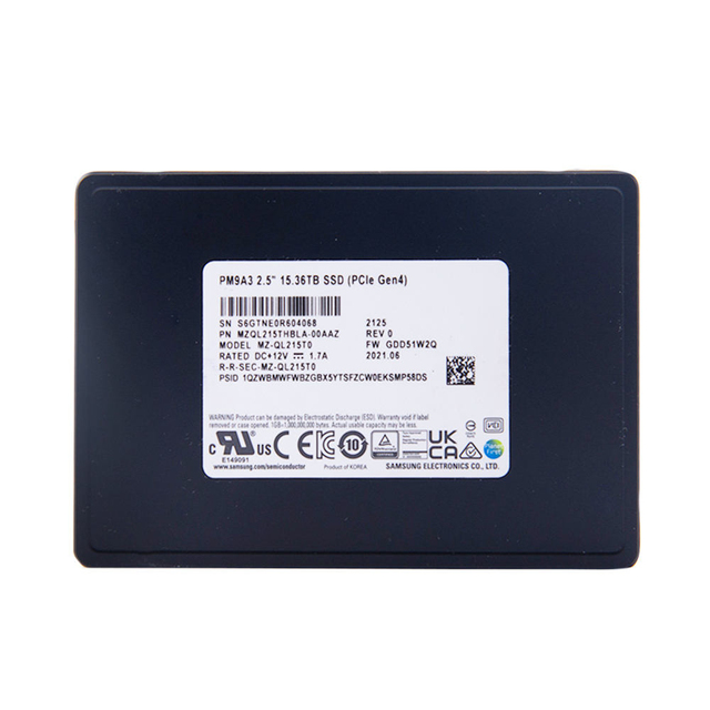 100% Fully Tested PM9A3 Used 960GB 1.92TB 3.84TB SSD 2.5'' PCIE 4.0 NVME U.2 Enterprise SSD Server Data Center AI Workloads