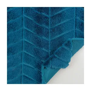 Stylish EMBO Mink Faux Fur Fabric High Quality Polyester Fabric for Hometextile/Garment/Toys