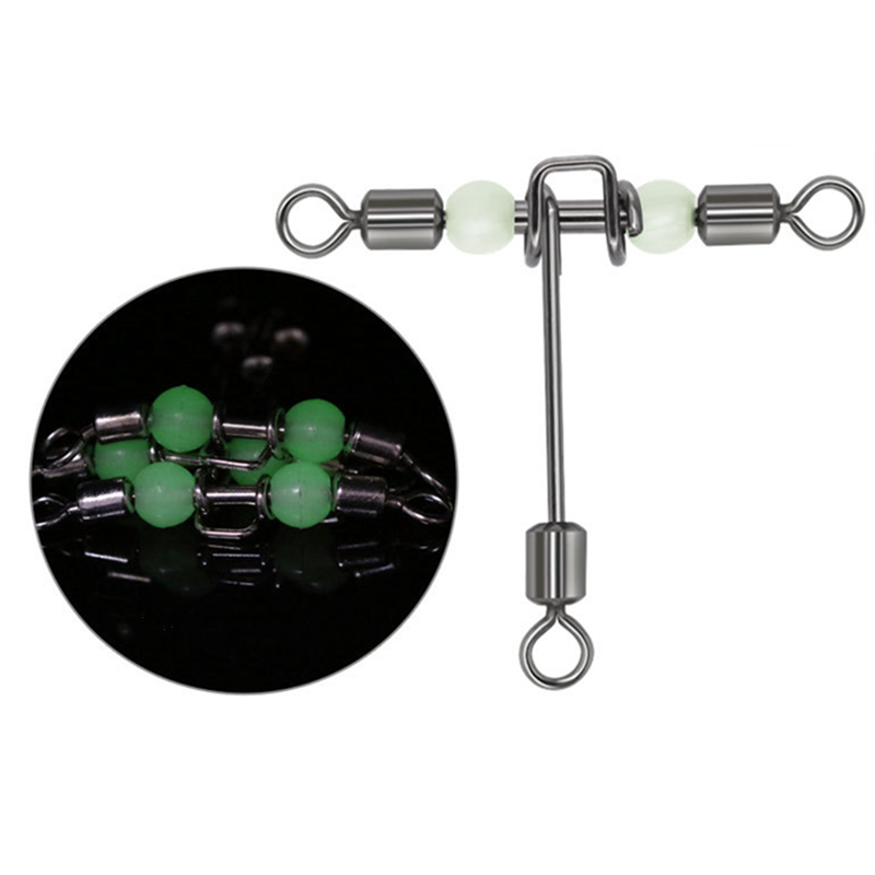 Connecteur De Pêche Tournant Avec Perles Lumineuses – Accessoire Pêche Sans Marque