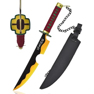 <span class=keywords><strong>Katana</strong></span> miniature en acier véritable de 43 cm, réplique d'arme d'anime japonais, lame en acier inoxydable, tsuba en métal, Demon Slayer Uzui <span class=keywords><strong>Tengen</strong></span> - Product Image 1