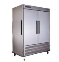Stainless Steel <strong>Silver</strong> Four-door Commercial <strong>Freezer</strong> 1500L Large Capacity Vertical Dual Temperature Digital Control Air Cooling - Product Image 3
