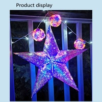 Lumières LED irisées en plastique, étoiles de rêve, RGB, décorations lumineuses pour Halloween, mariage, Noël, décoration suspendue pour la maison, fournitures pour les fêtes