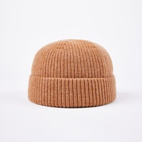 Chapeau vintage en laine 100% unisexe, tricoté jacquard à carreaux, chaud et résistant au froid, pour l'automne et l'hiver, 48-50cm, vente en gros