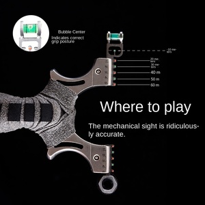 Nueva aleación de aluminio <span class=keywords><strong>Hunter</strong></span> Sniper Slingshot alta precisión alta potencia cuero plano alta elasticidad uso al aire libre adulto ligero - Product Image 4