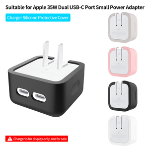 Chargeurs de téléphone portable en silicone souple en gros à prix d'usine en ligne pour adaptateur secteur mini double USB-C <span class=keywords><strong>35W</strong></span> <span class=keywords><strong>Apple</strong></span> - Product Image 2