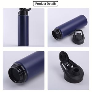 Bouteille d'eau en aluminium à paroi simple de 600 ml et 750 ml avec couvercle, personnalisable avec logo, pour le sport et le cyclisme – Promotion en gros - Product Image 2