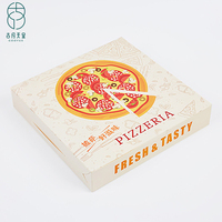 Boîtes à pizza en gros, logo personnalisé imprimé, carton ondulé, haute qualité, écologique, recyclable, papier kraft, qualité alimentaire, rigide