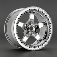 Jantes forgées RT-S S71 Beadlock polies/noires concaves profondes 15x10 17x10 5x112 5x120 pour course tout-terrain, compatibles BMW M3 M4 M5 G80 Ford