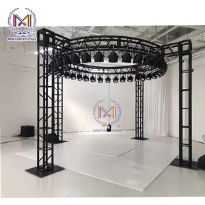 Nhôm Giai Đoạn Đen Truss Hiển Thị, Thông Tư RoundTruss Đối Với Dj Booth Concert/Tổ Chức Sự Kiện