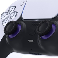 Manettes de remplacement eXtremeRate violet et noir pour manettes PS5 et PS4