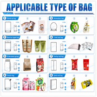 Machine de remplissage entièrement automatique pour sachets souples Doypack à bec verseur pour liquides, boissons, chocolat, pâte à tartiner aux noisettes et sauces