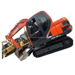 Doosan เครื่องขุดมือสอง DX75-9C ไฮดรอลิกขนาดกลางบำรุงรักษาดี