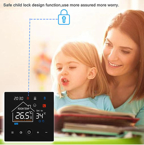 Thermostat intelligent WiFi pour chaudière à gaz, personnalisable OEM, avec écran tactile LCD pour système de chauffage par le sol. - Product Image 3
