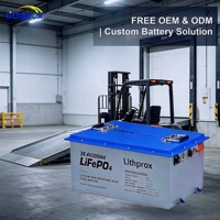 Batteria Industriale per Veicoli Elettrici IP67 Impermeabile 38.4V 200AH Litio Ferro Fosfato (LFP) per Carrelli Elevatori a Caricamento Laterale CE FCC RoHS