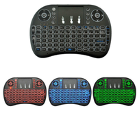 Mini-clavier sans fil i8 2.4 ghz, avec pavé tactile, portable, pour Android TV Box, rétroéclairage Air Mouse