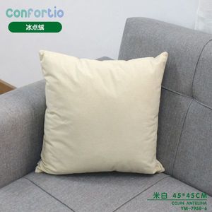 Cuscini e Guanciali Antelina Ice Point Velvet Bianco Riso 45*45 - Product Image 1