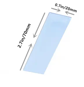 70x20x1.5mm Silikon Thermal Konduktif Bantalan tape untuk Pcie M.2 2280 SSD NVMe Heatsink