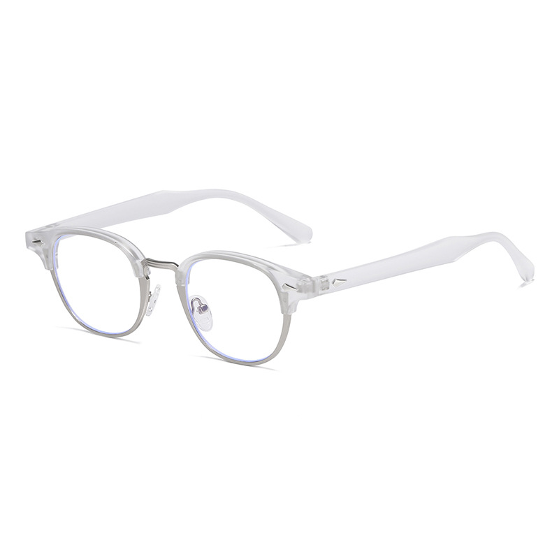 Cadre argent blanc anti-lumière bleue c12