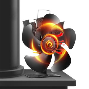 <strong>For</strong> <strong>Wood</strong> <strong>Burning</strong> Accessories <strong>Stove</strong> Warm Air 5-blades Heat Powered <strong>Fan</strong> <strong>Wood</strong> <strong>Stove</strong> <strong>Fan</strong> Quiet Operation Circulating - Product Image 1