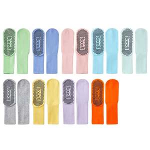 Custom Solid Color Pilates Crew Grip Socks Wholesale Female Training Dance Non Slip Gym Breathable Yoga Womens Anti Slip - Product Image 1