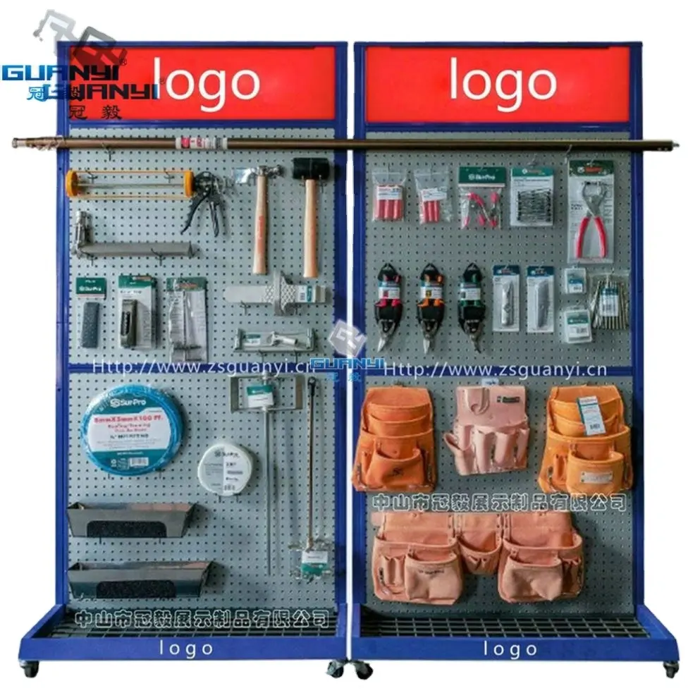 Großhandel perforierte Hardware Peg board Stand Regal Store Mer chand ising Display Rack