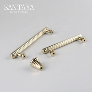 Santaya Solid Antique Brushed <strong>Brass</strong> Handles Kitchen Cabinet Pulls Bedroom Wardrobe Drawer <strong>Knobs</strong> Furniture Handle - Product Image 4