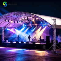 Estructuras de Techo Personalizadas, Arco Plano, Pico, Inoxidable, Estructura de Escenario Modular Portátil de Primera Calidad para Eventos y Conciertos al Aire Libre