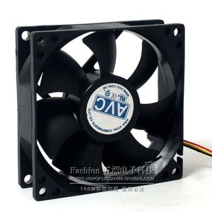 Ventilateur AVC 80x80x25mm DS08025T12HP028 à roulement à billes DC 12V 0.30A pour refroidissement du processeur - Product Image 3