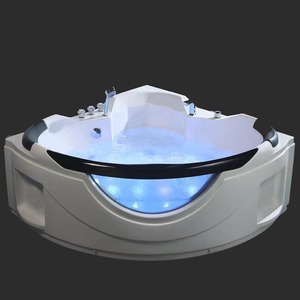 Baignoire d'angle en acrylique de style européen, sur mesure, avec jets de massage, bain à remous, jacuzzi pour salle de bain, à vendre - Product Image 2