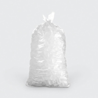 Sac en plastique transparent personnalisé avec cordon de serrage pour glaçons, 2 kg, 5 kg, 25 kg, 8 lb, 10 lb, 20 lb, pour l'emballage de glaçons