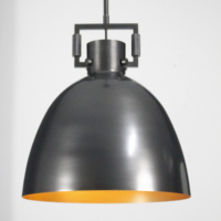 Lustre LED suspendu en laiton doré américain XZ, design dôme bicolore, pour îlot de cuisine, plafonniers suspendus pour plafonds hauts