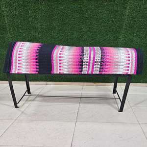 Almohadillas de manta de sillín de caballo de lana con logotipo personalizado hecho a mano almohadillas de fieltro de doma de salto occidental concha de cuero forma de tamaño personalizable - Product Image 2