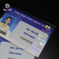 Pochette transparente en stratifié chaud résistant à la décoloration pour protéger la carte d'identité Teslin