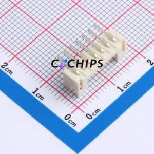 ZX-PH2.0-7PWZ-GW Wire-to-Board Pin Header Bent Lead Through Hole,P=2mm Connector 1x7P 2mm Right Angle Insert PH - Product Image 2