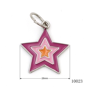 Bolsa pequeña Accesorios de hardware Etiqueta Charm Tag Círculo Redondo Etiquetas de cuello de metal Etiquetas de metal grabadas personalizadas con esmalte - Product Image 3